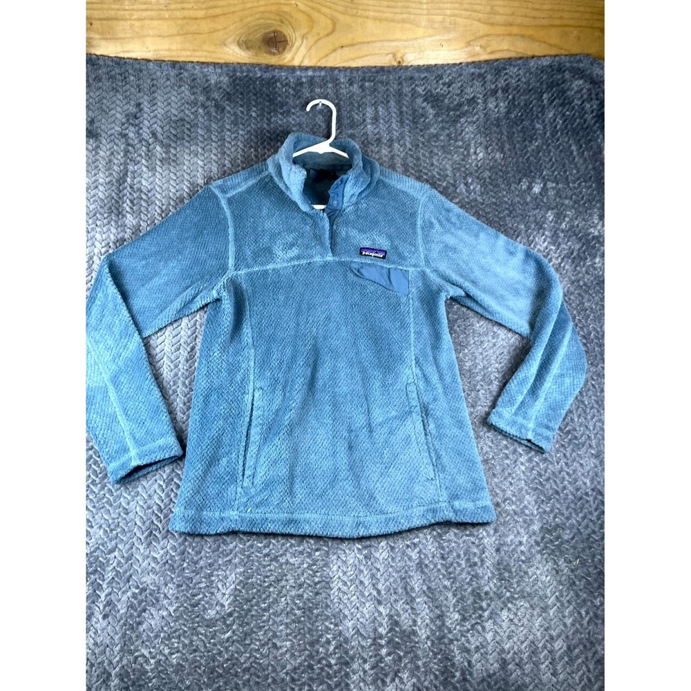 Patagonia Polartec Thermal Pro Re-Tool Snap-T Fleece Pullover Womens Small Blue